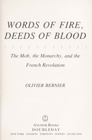 Cover of Words of Fire, Deeds of Blood