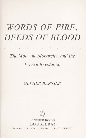 Book cover for Words of Fire, Deeds of Blood