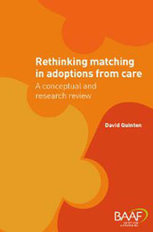 Cover of Rethinking Matching in Adoptions from Care