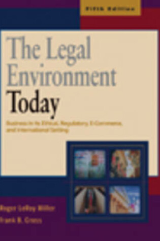 Cover of The Legal Environment Today Corporate Finance