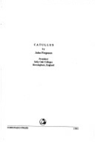 Cover of Catullus