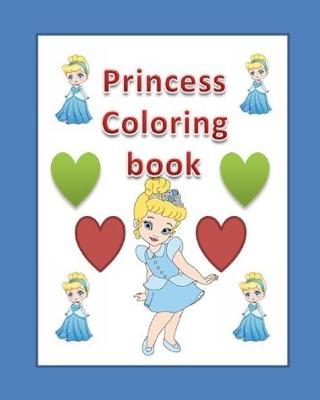 Book cover for princess coloring book