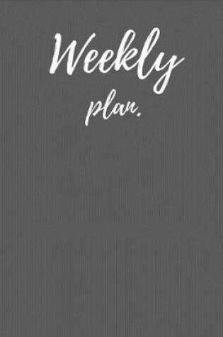 Cover of weekly plan