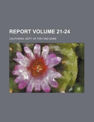 Book cover for Report Volume 21-24