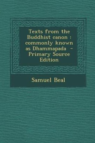 Cover of Texts from the Buddhist Canon