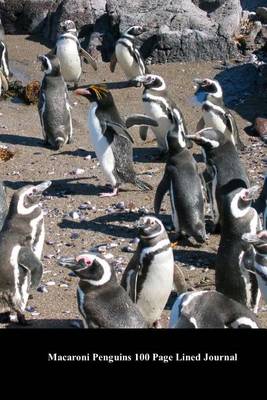 Book cover for Macaroni Penguins 100 Page Lined Journal