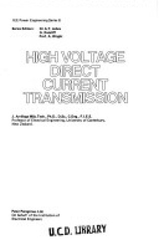 Cover of High Voltage Direct Current Transmission