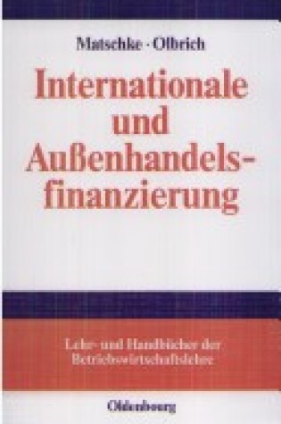Cover of Internationale Und Au�enhandelsfinanzierung