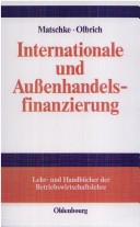 Cover of Internationale Und Au�enhandelsfinanzierung