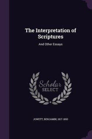 Cover of The Interpretation of Scriptures