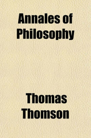 Cover of Annales of Philosophy