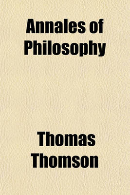 Book cover for Annales of Philosophy