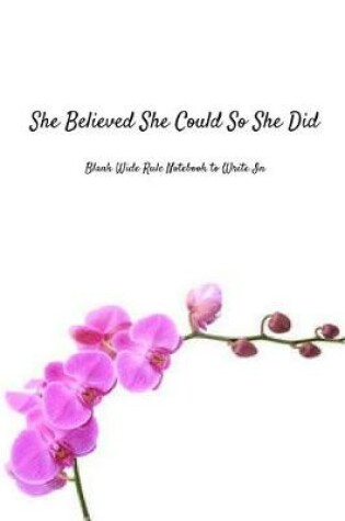 Cover of She Believed She Could So She Did