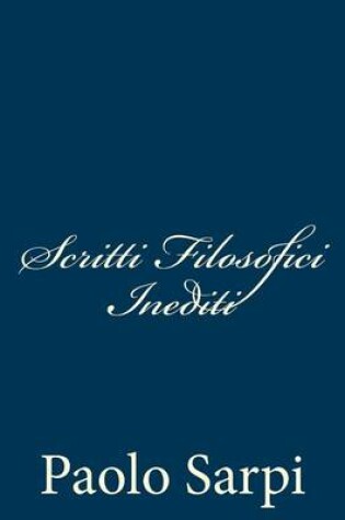 Cover of Scritti Filosofici Inediti