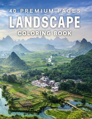 Book cover for Landscape Coloring Book