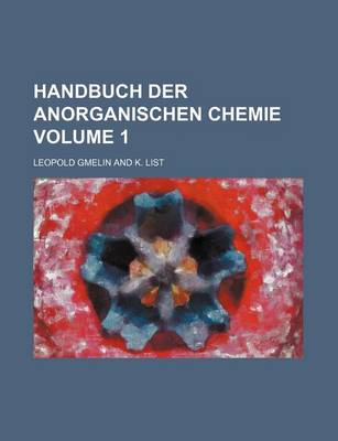 Book cover for Handbuch Der Anorganischen Chemie Volume 1