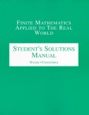 Book cover for Student's Solutions Manual to Finite Math Applied to the Real World