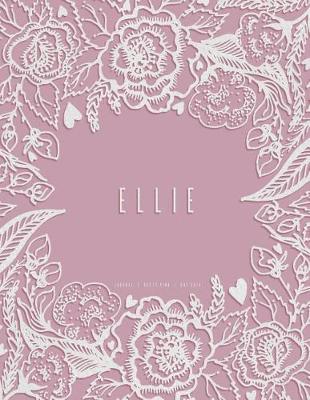 Book cover for Ellie. Dusty Pink Dot Grid Journal