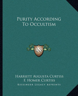 Book cover for Purity According to Occultism