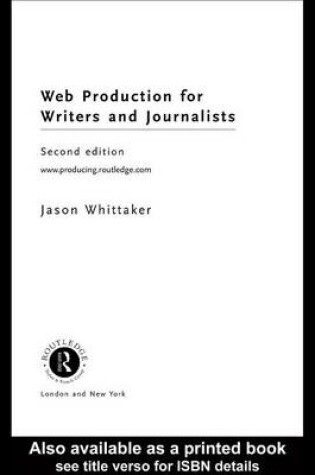 Cover of Web Production for Writers and Journalists