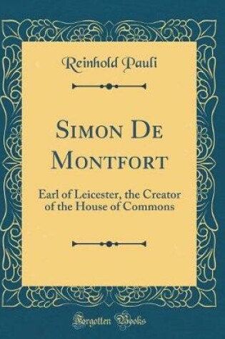Cover of Simon de Montfort