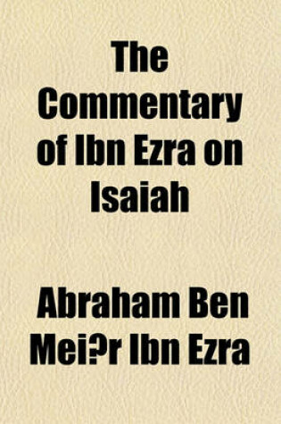 Cover of The Commentary of Ibn Ezra on Isaiah