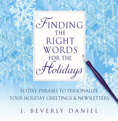 Book cover for Finding the Right Words for the Holidays