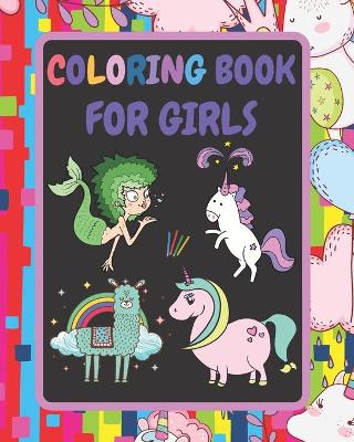 Book cover for Coloring Book For Girls