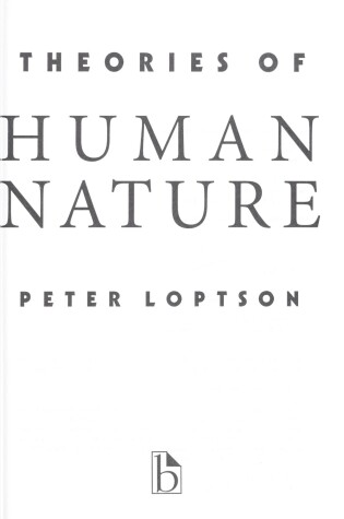 Cover of Theories of Human Nature
