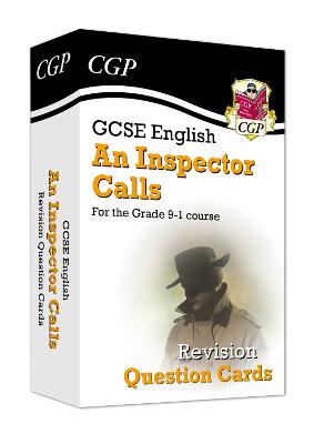 Book cover for GCSE English - An Inspector Calls Revision Question Cards