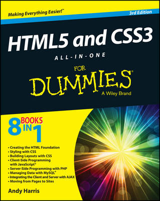 Book cover for HTML5 and CSS3 All-in-One For Dummies