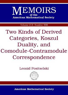 Cover of Two Kinds of Derived Categories, Koszul Duality, and Comodule-Contramodule Correspondence