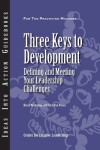 Book cover for Three Keys to Development