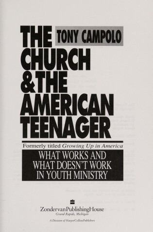 Cover of The Church & the American Teenager