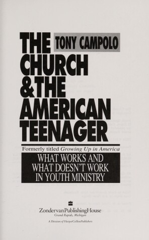 Book cover for The Church & the American Teenager