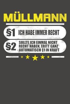 Book cover for Müllmann §1 Ich Habe Immer Recht §2 Sollte Ich Einmal Nicht Recht Haben, Tritt Ganz Automatisch §1 In Kraft