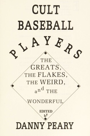 Cover of Cult Baseball Players