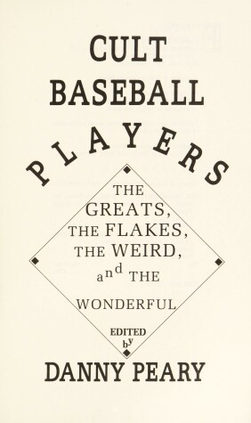 Book cover for Cult Baseball Players