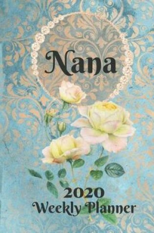 Cover of Plan On It Large Print 2020 Weekly Calendar Planner 15 Months Notebook Includes Address Phone Number Pages - Nana