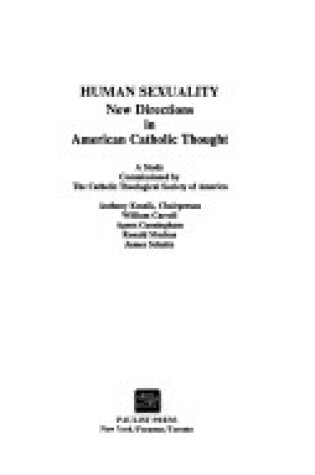 Cover of Human Sexuality, New Directions in American Catholic Thought