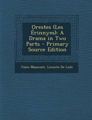 Book cover for Orestes (Les Erinnyes)