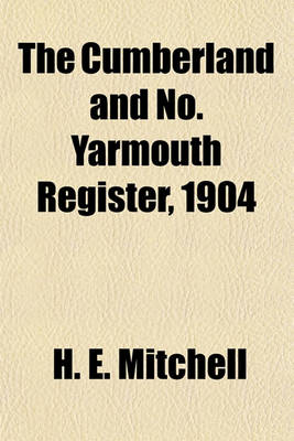 Book cover for The Cumberland and No. Yarmouth Register, 1904