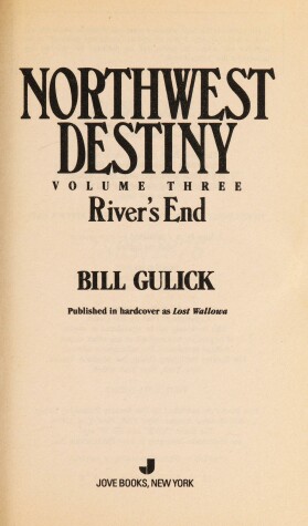 Book cover for NW Destiny Bk3: River