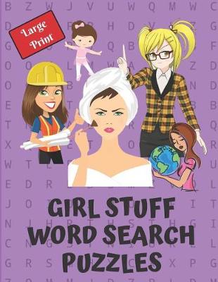 Book cover for Girl Stuff Word Search Puzzle Book