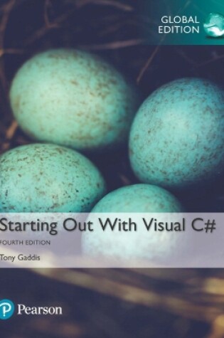 Cover of Starting out with Visual C#, Global Edition