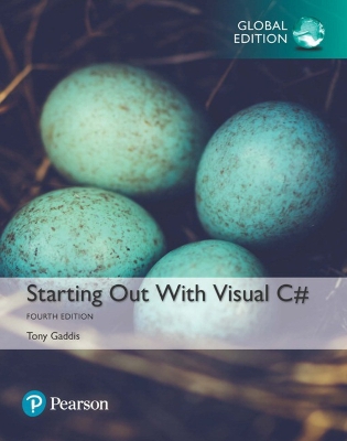 Book cover for Starting out with Visual C#, Global Edition