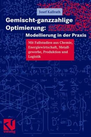 Cover of Gemischt-Ganzzahlige Optimierung: Modellierung in Der Praxis