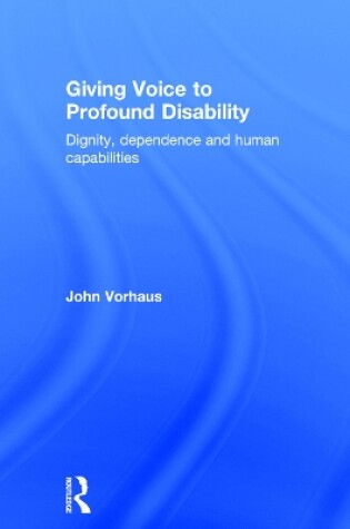 Cover of Giving Voice to Profound Disability