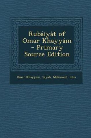 Cover of Ruba Iya T of Omar Khayya M