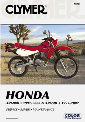 Cover of Clymer Honda XR600R 1991-2000 & XR650L 1993-2007 (Clymer Motorcycle Repair)